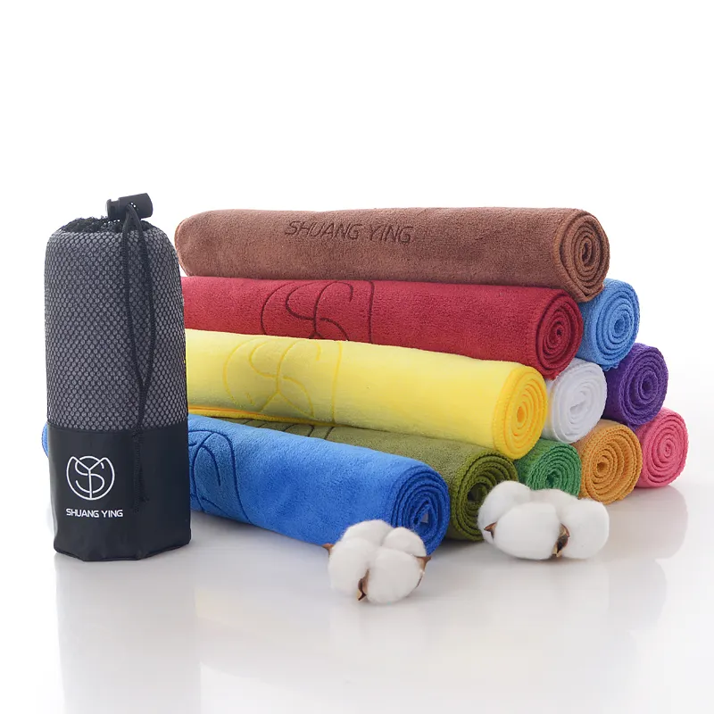 Personalizzato di alta qualità ad asciugatura rapida assorbente in microfibra Golf Yoga Fitness allenamento sport all'aria aperta sudore palestra asciugamano con Logo personalizzato