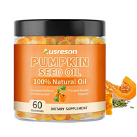 Huile de graines de citrouille végétalienne OEM 4000mg Gummies Gummies pour la croissance des cheveux, complément alimentaire pour la santé de la peau, soutien immunitaire, gummies à l'huile de graines de citrouille