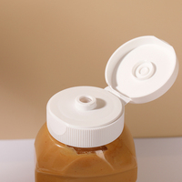 300ml 500ml PET 0 grasa calorías botella de salsa de Chocolate plástico de grado alimenticio botella de salsa exprimible para ensalada Ketchup