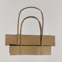 Poignée de cordon en papier torsadé écologique pour sacs à provisions