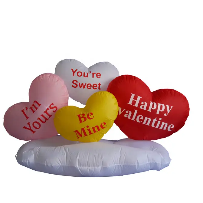 Valentijnsdag outdoor opblaasbare hart advertenties opblaasbare decoraties