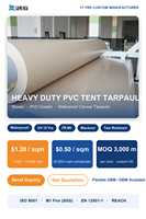 Bâche PVC noire 850 g/m² avec dos blanc, 100 % occultante, ignifuge, testée QUV, imperméable et résistante aux déchirures pour tentes