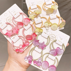 Set di 8 Elastici per Capelli Trasparenti a Forma di Stella, <span class=keywords><strong>Accessori</strong></span> per Bambini in Acrilico - Product Image 3