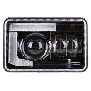 Faro LED Rectangular de 4x6 Pulgadas con Luz de Circulación Diurna para Camión Semi Peterbilt 379, Compatible con Kenworth T400 T800 - Product Image 2