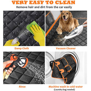 Yüksek kaliteli pet araba paspasları 100% su geçirmez geri koltuk koruyucusu köpek araba klozet kapağı köpek arka koltuk için - Product Image 4