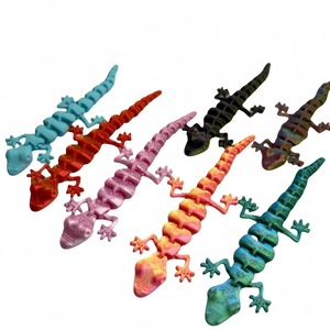 Gecko articulé imprimé en 3D, lézard flexible, jouet anti-stress, arc-en-ciel, animal imprimé en 3D, jouet sensoriel pour soulager le stress, cadeau original pour enfants - Product Image 4