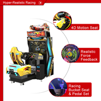 Simulateur de conduite d'arcade à pièces Overtake DX CE avec écran LCD de 42 pouces et détection de mouvement pour les jeux de course automobile