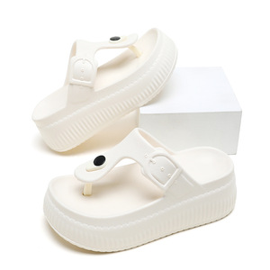 Sandalias de Playa para Mujer Guru, Tipo Chanclas, de EVA, Blancas, Antideslizantes, con Suela Gruesa, para Verano - Product Image 1