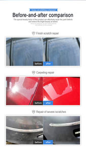 Cire grossière pour la beauté de la laque automobile, professionnel, polissage à coupe lourde, élimination des rayures profondes, réparation de l'oxydation, épaississement laminar - Product Image 5