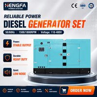 Groupe électrogène diesel silencieux Fawde 20 kVA, châssis ouvert insonorisé, 16 kW, générateur d'alimentation de secours domestique, ATS monophasé 230 V, urgence 100 %