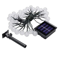 5M LED-Lichterkette für Außenbereich Wasserdicht Solar Weihnachtsdekoration Baum IP65/IP44 Batteriebetrieben Kunststoff Edelstahl Individuell Anpassbar