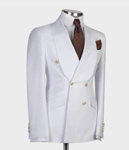MTM-Conjunto de 3 piezas para <span class=keywords><strong>hombre</strong></span>, <span class=keywords><strong>traje</strong></span> con solapa de Chal <span class=keywords><strong>grande</strong></span>, color rosa, rojo, azul, blanco y negro, y boda para novio, de calidad, Jacquard, esmoquin para banquete - Product Image 3