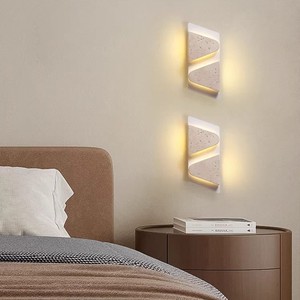 โคมไฟติดผนังสไตล์วินเทจแบบมินิมอลหินหวงตง LED E27 2 4 6 หัว ห้องนอน ห้องนั่งเล่น แสงสว่างโดยรอบ - Product Image 2