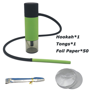 Pipas portátiles para narguile, taza Shisha de hierba para fumar con cuenco Chicha, pipas de agua, Narguile, Hooka de viaje completo para regalo