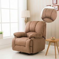 Canapé inclinable manuel facile à marcher Housse coulissante en tissu doux Meubles de salon confortables pour un usage domestique