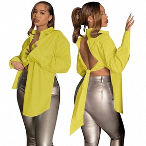 Mode 2024 OEM/ODM Bestseller Bluse Lässige Baumwoll-Tops Streetwear Weiße Übergrößen Damenhemden - Product Image 3