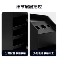 Armoire à outils de coiffure, chariot de rangement mobile multifonctionnel en métal pliable avec 4 roues pour salon de beauté