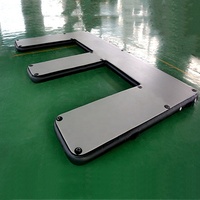 Jet ski personnalisé en forme de E Drop Stitch quai flottant gonflable pour Jetski Boat Yacht