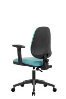 Chaise de bureau ergonomique double fonction pivotante pour chambre et bureau, avec dossier inclinable confortable en tissu, design moderne pour le personnel et l'étude
