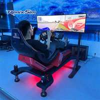 RenixSim F1 PRO Simulador de Carreras, Cabina de Entretenimiento, Proyecto de Simulación de Carreras con 3 Pantallas