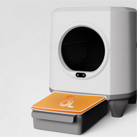 Bac à litière pour chat automatique de grande capacité 80L, écologique, facile à nettoyer, électrique, autonettoyant, fermé, semi-fermé, double conception