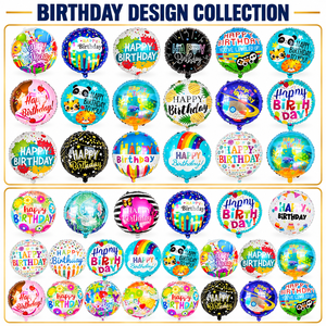 Palloncino in Mylar Lucido con Design a Stella, Rotondo da 18 Pollici, <span class=keywords><strong>per</strong></span> Decorazioni di Compleanni e Feste - Product Image 2