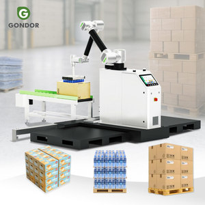 Robot Paletizador Automático para Sacos de Arroz con Pinzas para Bolsas y Sistema de Transporte de Palets para Cartones y Cemento - Product Image 1