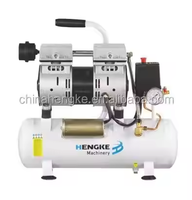 Compresseur d'air industriel à piston portable 9L-50L 220V, refroidi par air, lubrifié, petit modèle 60kg, garantie d'un an