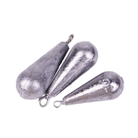 10g-500g chaîne crochet anneau accessoires de pêche avec plomb plomb pour la pêche en eau douce et en eau salée