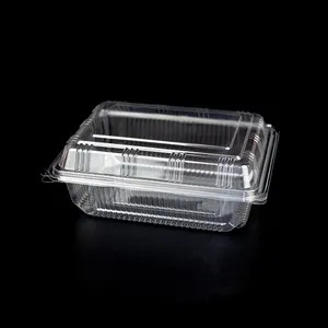 工場ブリスタープラスチック透明クラムシェル包装ビスケットデザートプラスチッククリアボックスパッケージ