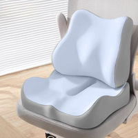 Coussin de siège en mousse à mémoire de forme ergonomique pour chaise de bureau, soulagement des douleurs lombaires