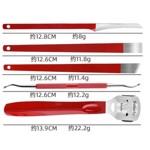 Pedicure Knife Set Stainless Steel Long Handle Professional Callus Remover For Dead Skin Thick Nails Ingrown Toenails - Product Image 1