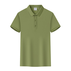 Cool Breathable Cotton Lapel Polo Shirt Solid Color Thin Workwear Uniform Customizable High End Corporate Wear - Product Image 3