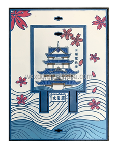 Il tombino colorato colorato del paesaggio del ferro sferoidale copre le strade urbane e la progettazione artistica delle piazze residenziali per le aree sceniche - Product Image 4