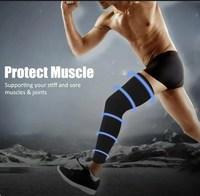Manchons de compression de jambe pleine longueur pour le sport Genouillère de basket-ball Protéger le soutien du genou du mollet pour hommes femmes