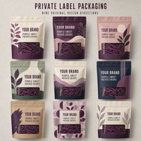 Paarse zoete aardappelchips groothandel bulk hele stukken VF vacuüm gefrituurde snack OEM private label fabriek export winkel