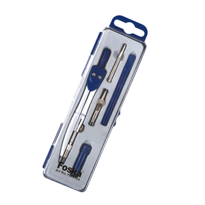 Compas de géométrie Foska de bonne qualité, style simple, <span class=keywords><strong>en</strong></span> métal zinc peint, pour étudiants - Product Image 1