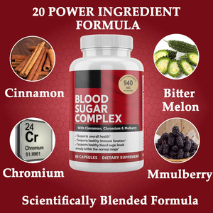 Viên nang phức hợp đường huyết bổ sung chất ổn định glucose hàng ngày để quản lý lượng đường trong máu khỏe mạnh - Product Image 2