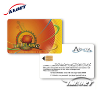 Contact personnalisé ou double interface carte de crédit visa en plastique