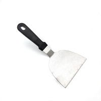 Spatules en acier inoxydable Spatules grattoir à crêpes Spatules tourneur pour Teppanyaki Grill extérieur BBQ Cuisson