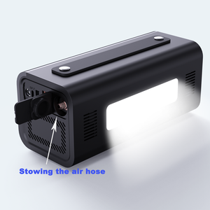 Gonfleur de pneu rechargeable avec CE Gonfleur d'air de voiture électrique Pompe à air multifonction portable pour voiture - Product Image 3