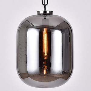 Mode lustre <span class=keywords><strong>suspension</strong></span> lampe globe fumée ambre <span class=keywords><strong>verre</strong></span> pendentif lumière pour restaurant ou café - Product Image 6