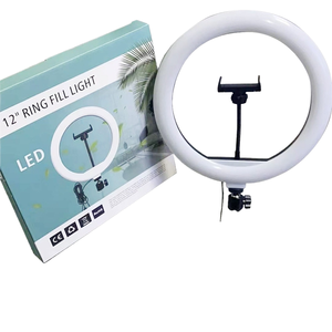 Kit d'éclairage annulaire professionnel en plastique de 12 pouces pour les créateurs de contenu vidéo, équipement d'éclairage photographique Led pour <span class=keywords><strong>studio</strong></span> en direct - Product Image 1