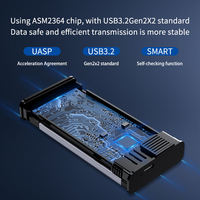 Externo USB 3,2 Gen2 PCIe 20Gbps M.2 NVMe SSD Caja 8TB Conector de disco duro Microware USB 3,0 SATA/IDE HDD Estación de acoplamiento