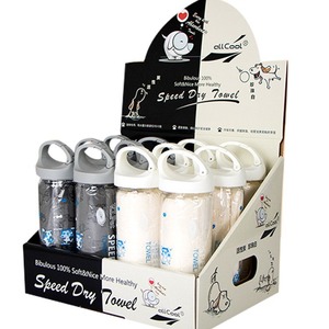 Speed Dry Towel 85x33cm PVA Absorbent Pet Bath Towel For <b>Dog</b> Gray White Mixed Colors - Product Image 1