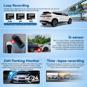 ADAS BSD 4K 3-Linsen Auto-Dashcam WiFi GPS 2K Innenraum 1080P Rückfahrkamera Nachtsicht Parkmodus 3,18 Zoll IPS-Bildschirm Armaturenbrett-Kamera - Product Image 3