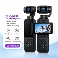 Cep Aksiyon Kamerası 4K 80MP EIS Gimbal Sabitleme AI Yüz Takibi WiFi Otomatik Odaklama Web Kamerası 4K Vlog Kamerası OEM ODM