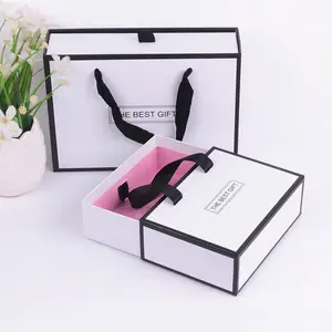 High-End Clothing Packaging Box And Bag Set Packaging Colorful Garment Packaging Boxes