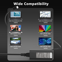 Grosir Laptop Tipe c 65W, pengisi daya Ac Dc untuk adaptor Ac Laptop Tipe c Universal untuk Thunderbolt3