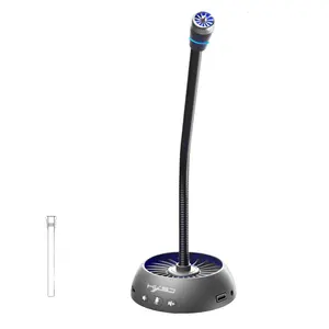 OEM cheapest multimedia computer microphone high-end black design wired microphone for online chat